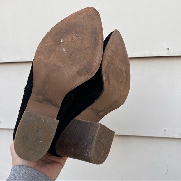 Steve Madden Country black suede heeled leather booties - Picture 6 of 9